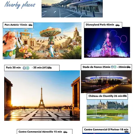 Cozy Close To Cdg, Asterix, Chantilly, Paris * Puiseux-en-France
